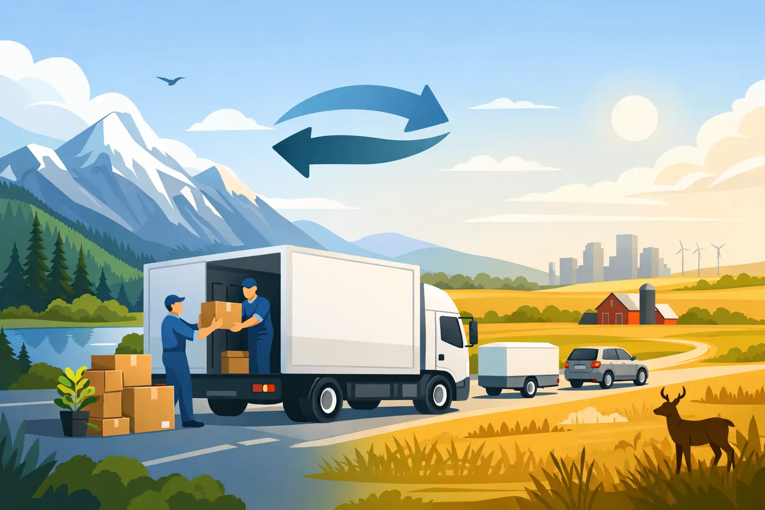 Long Distance Movers Alberta to Saskatchewan